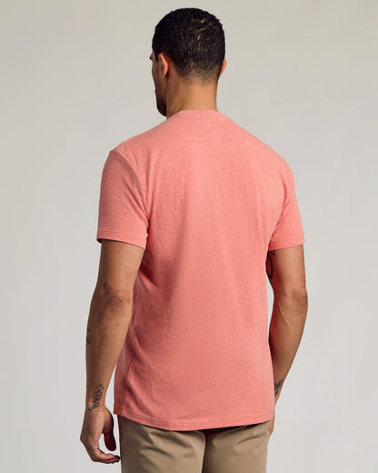 Light Heather Vermilion Classic Crew Neck
