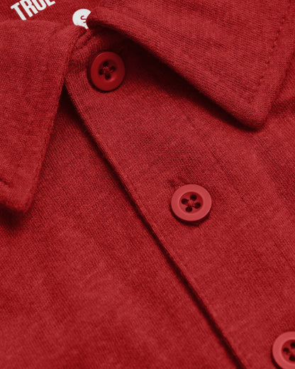 Dark Heather Lava Short Sleeve Polo