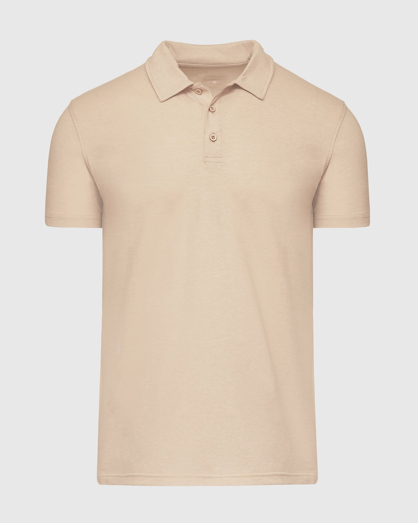 Light Camel Cream Heather Polo