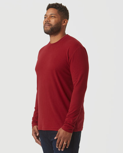 Crimson Long Sleeve Crew Neck