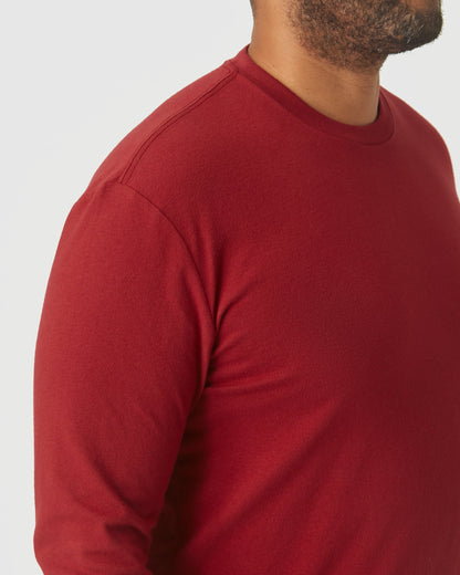 Crimson Long Sleeve Crew Neck