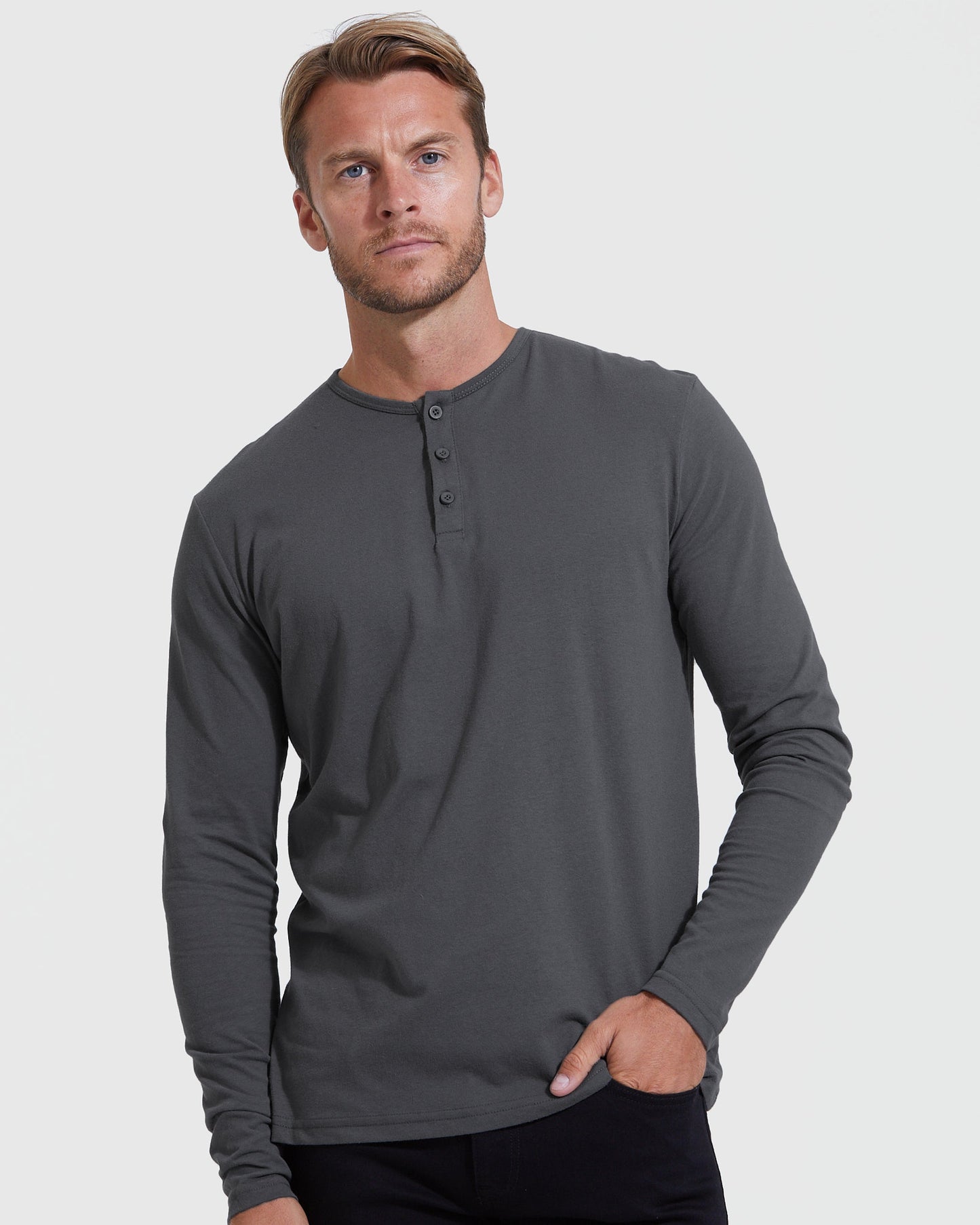 The Timeless Classic Long Sleeve Henley 3-Pack