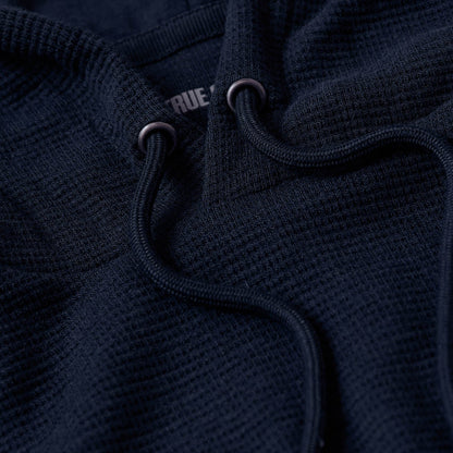 Navy Waffle Hoodie