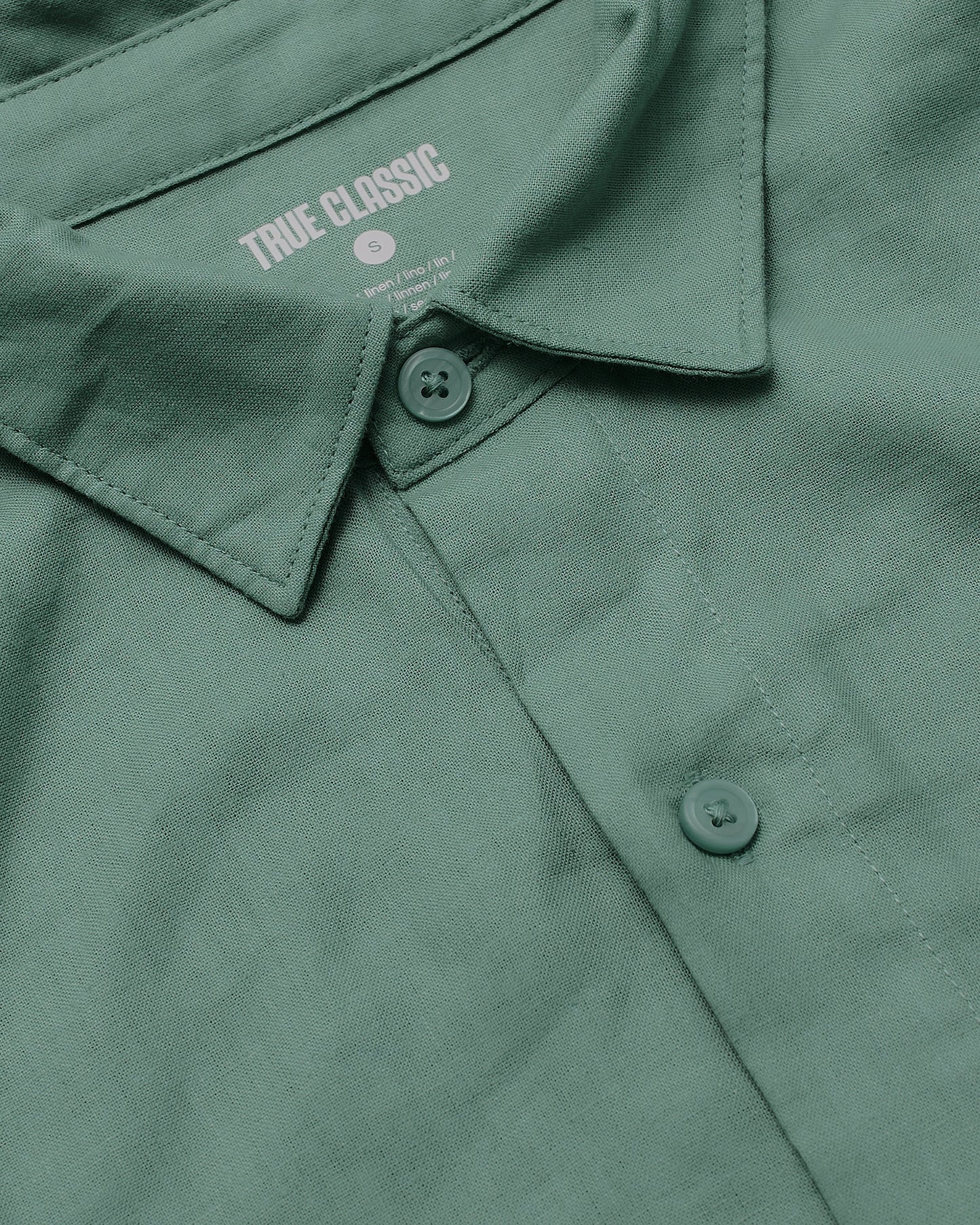 Moss Long Sleeve Linen Shirt