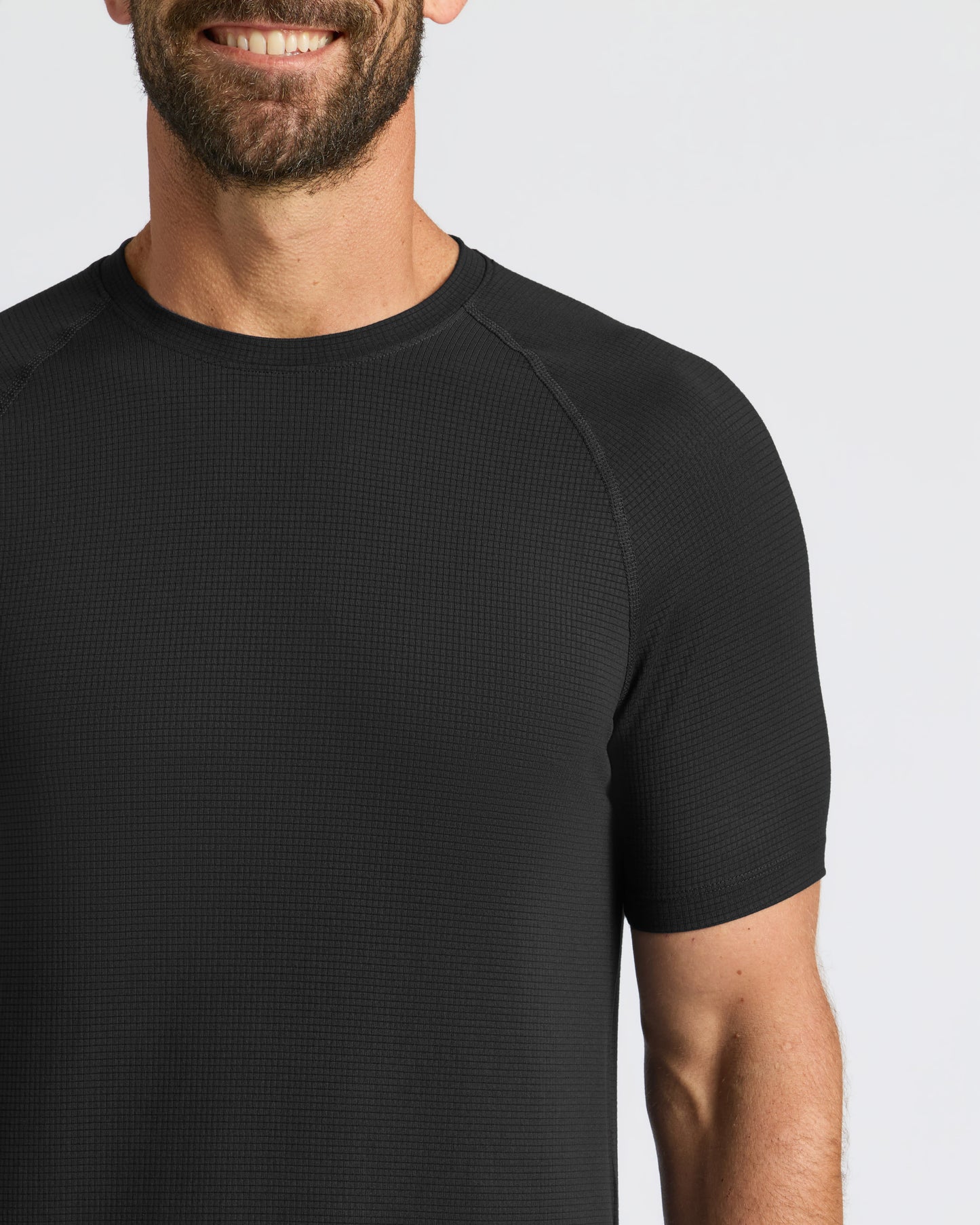 Black Active Mesh Crew 6-Pack
