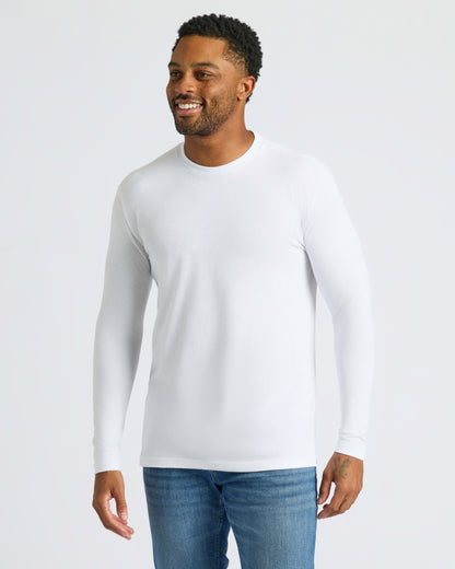 Core Long Sleeve Crew Neck T-Shirt 3-Pack